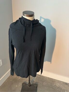 Exofficio Black Lightweight Hooded Long-Sleeve Top